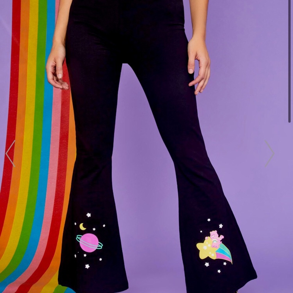 PLANET CARE BEAR PRINTED FLARES
